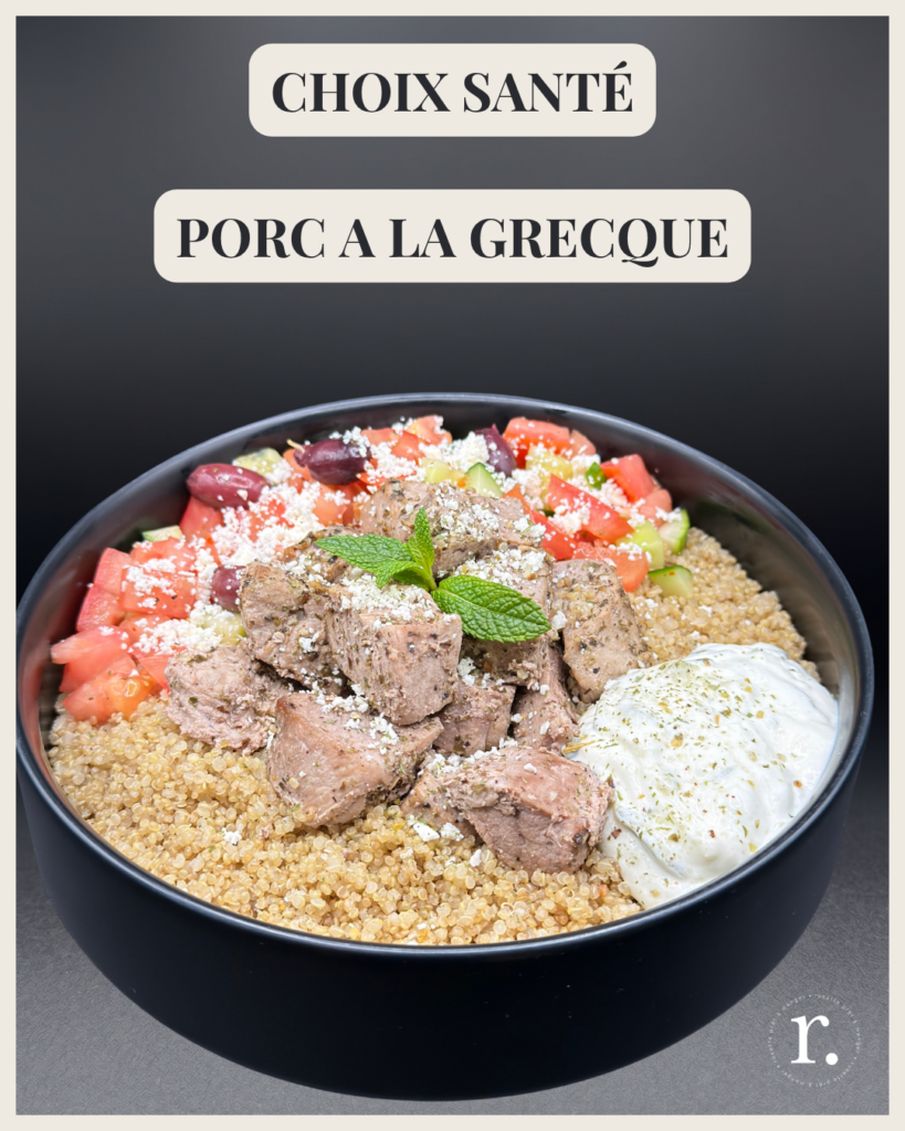 Santé – Porc a la grecque